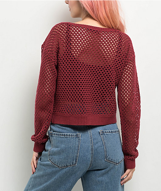 Ameri　SWITCHING CHECK KNIT TOP Ameri SWITCHING CHECK KNIT TOP