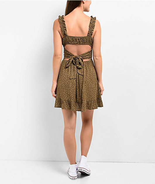 Spicychix Floral Green Tank Dress