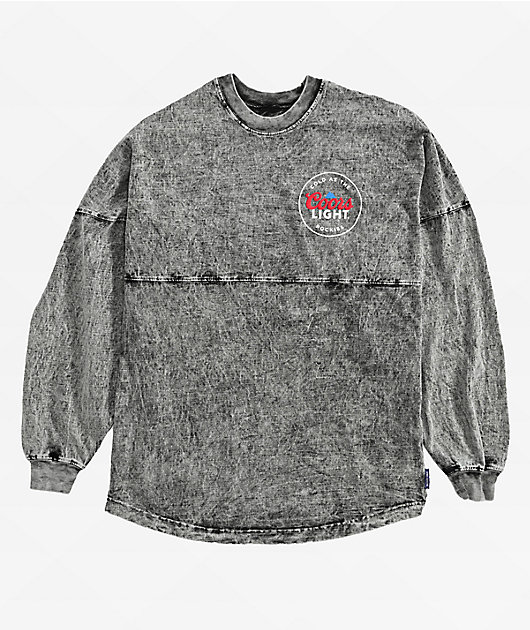 Spirit Jersey x Coors Light Mineral Wash Long Sleeve T-Shirt | Zumiez