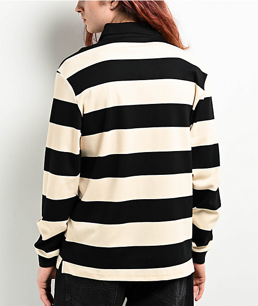 Spitfire Bighead Black & White Rugby Shirt | Zumiez