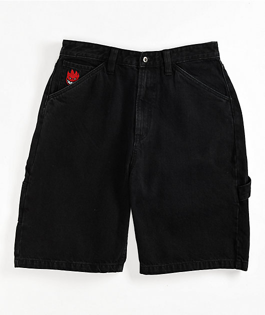 Spitfire Bighead Black Denim Shorts | Zumiez