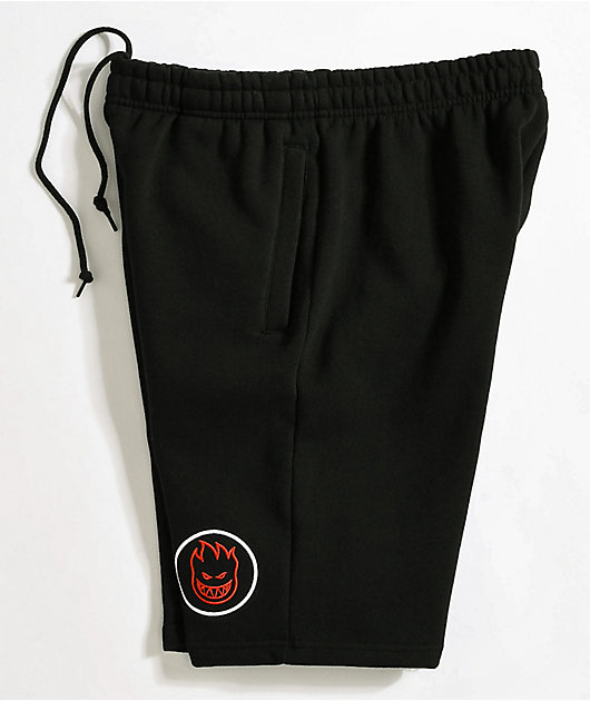 black sweat shorts