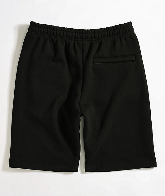 black sweat shorts