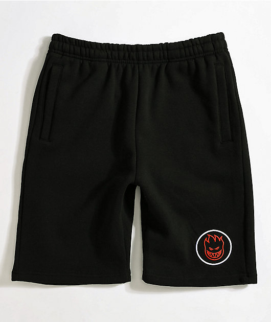 boys black sweat shorts