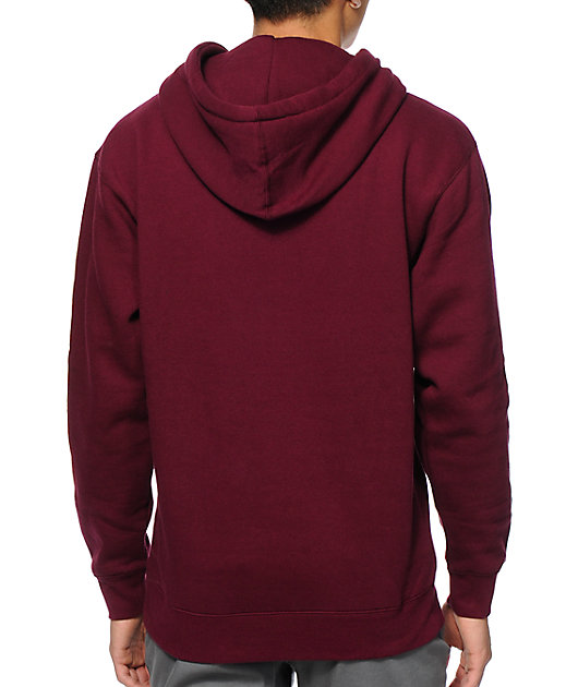 maroon spitfire hoodie