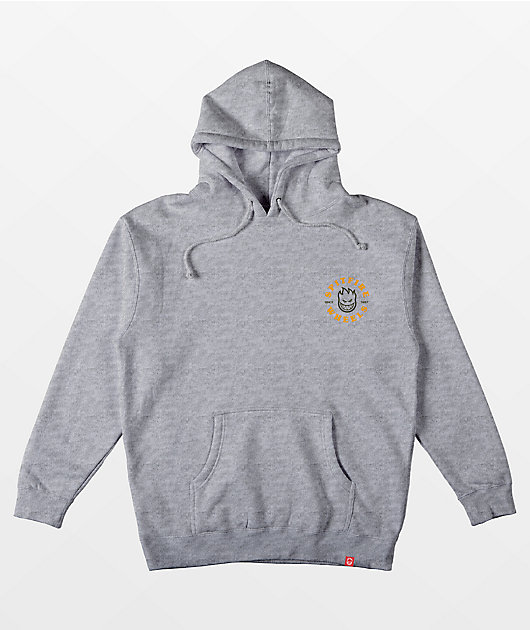Spitfire Bighead Classic Grey, Gold & Olive Hoodie