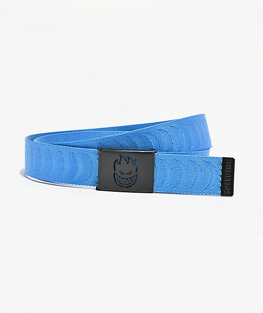 Spitfire Bighead Crescent Blue Web Belt