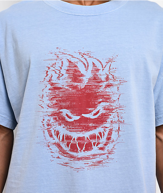 Spitfire Bighead Digidistort Blue T-Shirt