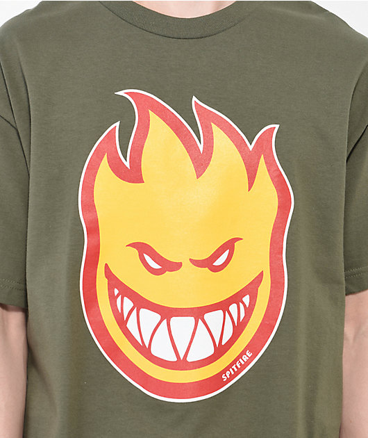 Spitfire Bighead Fill Army Green T-Shirt