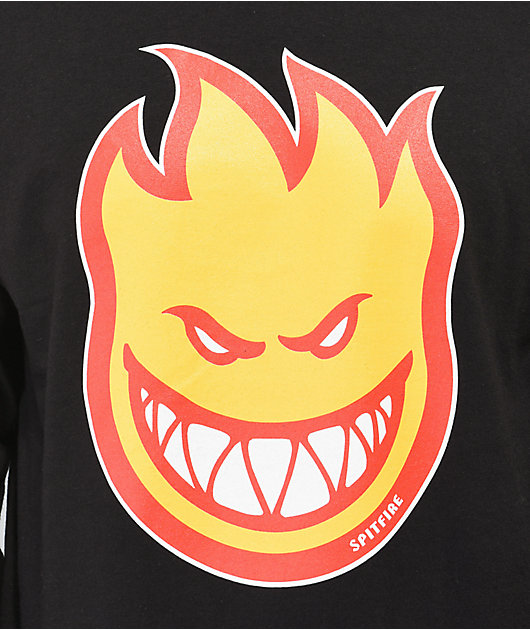 Spitfire Bighead Fill Black Long Sleeve T-Shirt | Zumiez