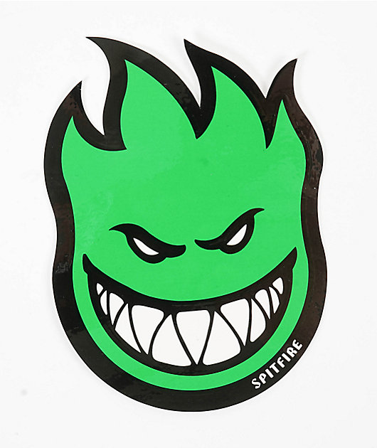 Spitfire Bighead Medium Green Sticker