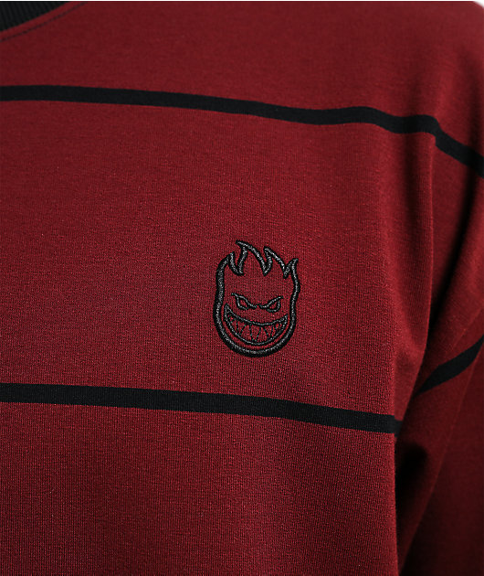 Spitfire Bighead Stripe Red Knit T-Shirt