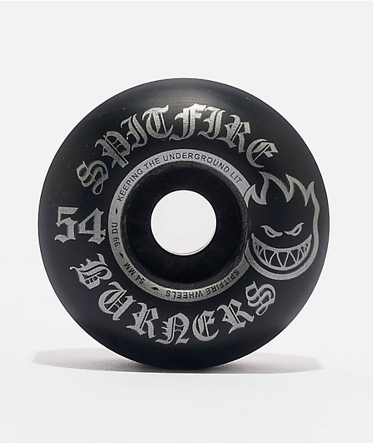 Spitfire Burners Black 54mm 99a Skateboard Wheels