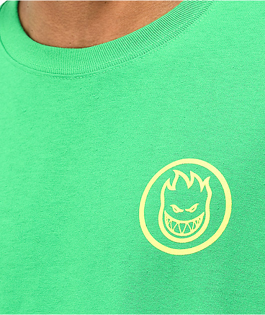 Spitfire Camo Classic Swirl Logo Green Long Sleeve T-Shirt