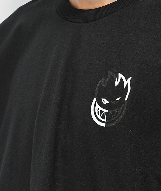 Spitfire Checkered Swirl camiseta negra