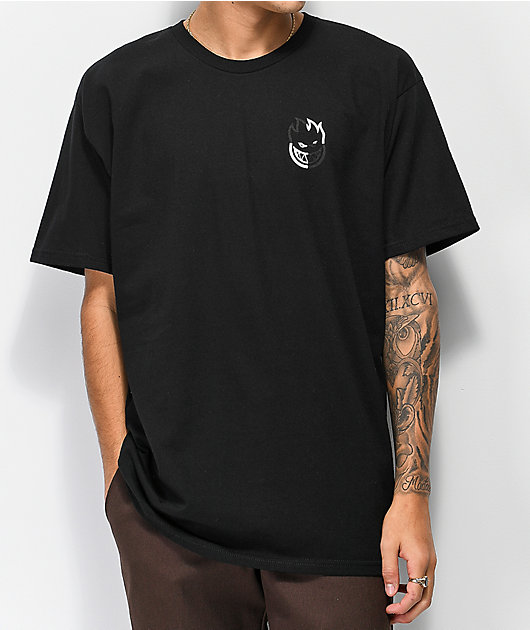 Spitfire Checkered Swirl camiseta negra