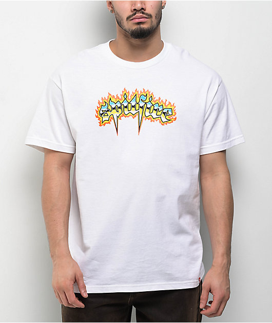 Spitfire Chrome Venom White T-Shirt | Zumiez