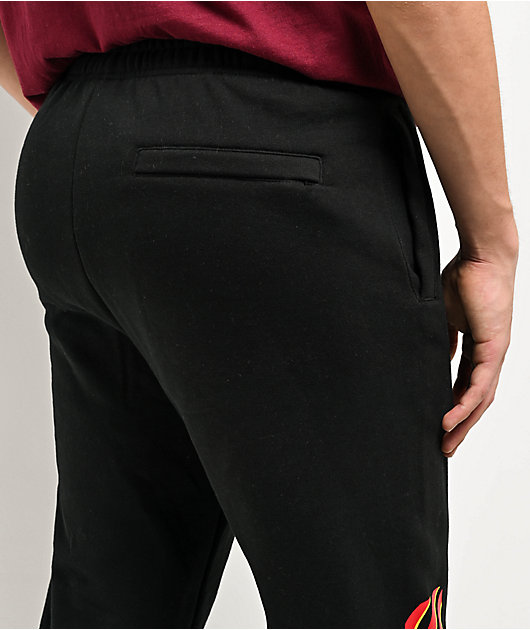 Spitfire Classic Overlay Black Sweatpants