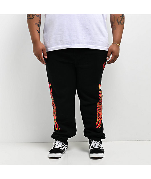 Spitfire Classic Overlay Black Sweatpants
