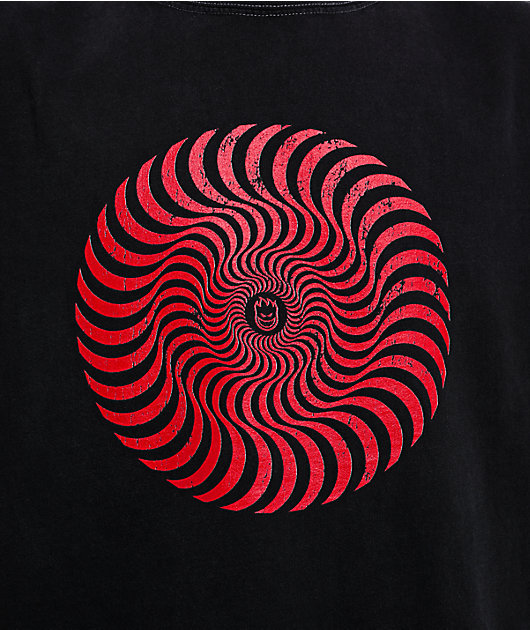 Spitfire Classic Swirl Black Wash T-Shirt
