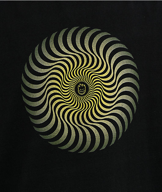 Spitfire Classic Swirl Fade Black T-Shirt