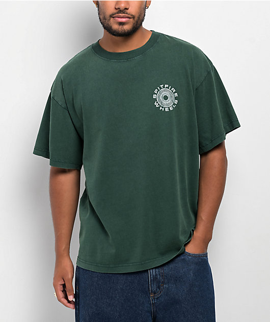 Spitfire Classic Swirl Green T-Shirt | Zumiez