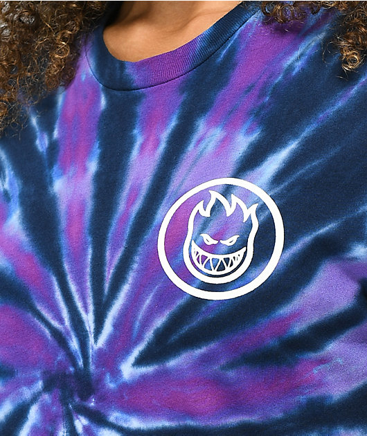 Spitfire Classic Swirl camiseta tie dye morada