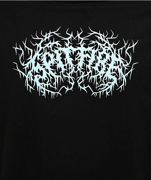 Spitfire Deathmask Glow In The Dark Black T-Shirt