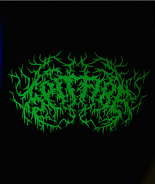 Spitfire Deathmask Glow In The Dark Black T-Shirt