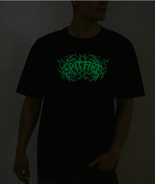 Spitfire Deathmask Glow In The Dark Black T-Shirt