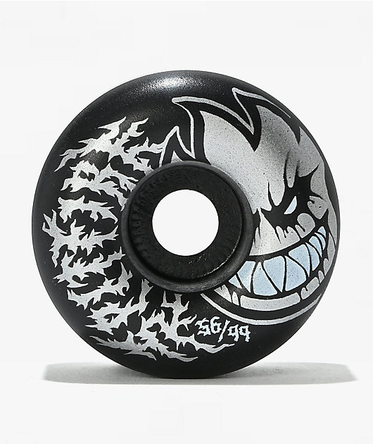 Spitfire Deathmask II Bighead Formula Four Radial Full 56mm 99a Black Skateboard Wheels
