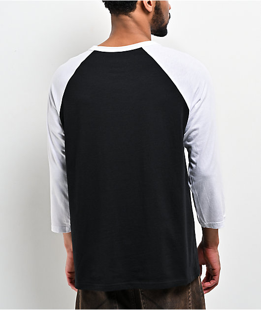 Spitfire Demon Black & White Three Quarter Sleeve T-Shirt