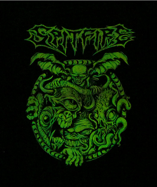 Spitfire Demon Gate Glow In The Dark Black T-Shirt