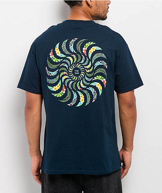 Spitfire Floral Classic Navy T-Shirt