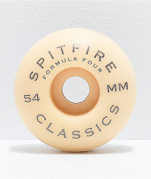 Spitfire Formula Four Classic 54mm 99a ruedas de skate en negro y blanco