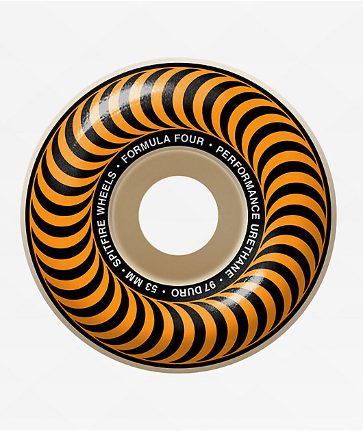1980's spitfire wheels made in USA ブラックT Spitfire Team Multiball 80HD Superwide Skateboard Wheels - Black