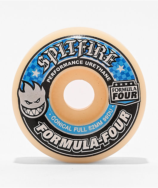 Spitfire Formula Four Conical Full 52mm 99a White Skateboard