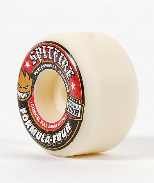 Spitfire Formula Four Conical Full 54mm 101a White Skateboard
