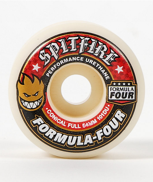 スピットファイア　ウィール　54mm 101 Spitfire Formula Four Conical Full 54mm 101a White Skateboard
