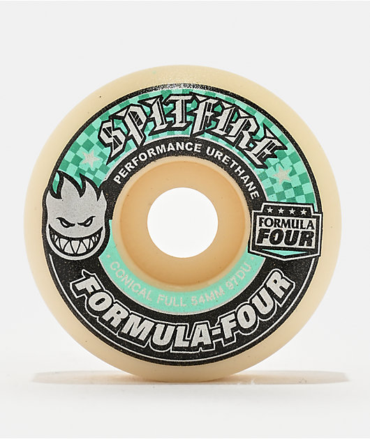 Spitfire Formula Four Conical Full 54mm 97a White Skateboard