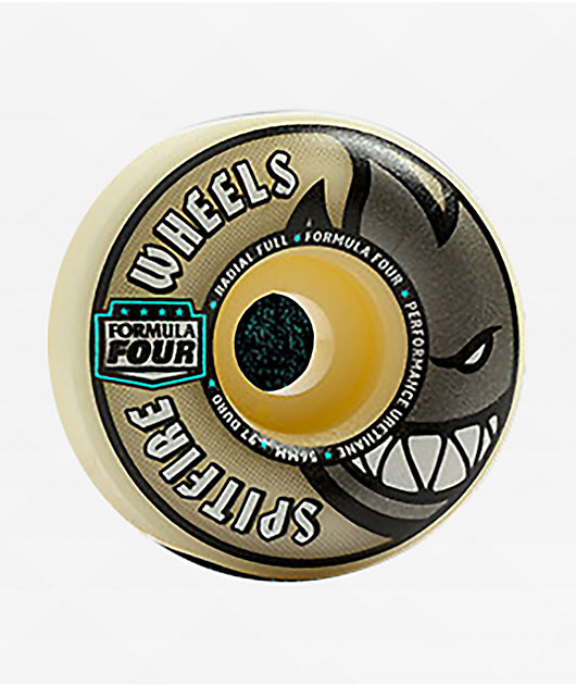 スケートボード SPITFIRE 93 Formula Four 58mm Spitfire Skateboard Wheels 58mm F4 Soft Sliders 93A Radials