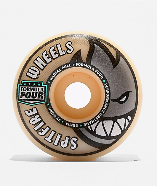 Spitfire Formula Four Radial Natural 58mm 97a Skateboard Wheels