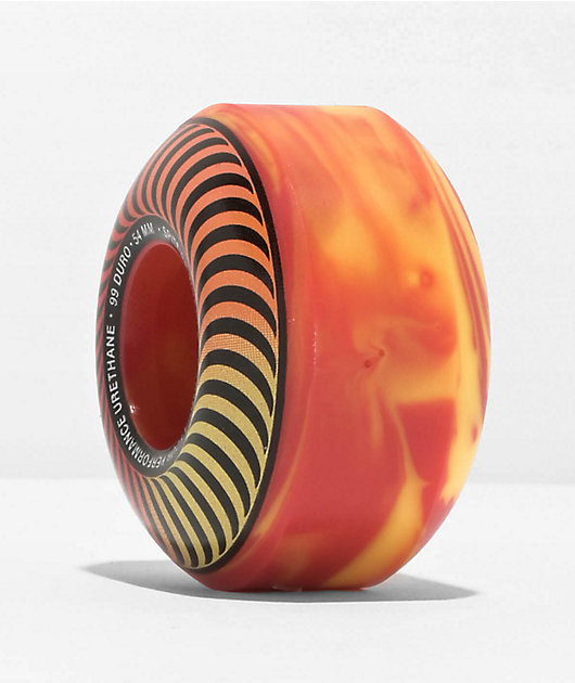 Spitfire Formula Four Swirled Classic Red & Yellow 53mm 99d