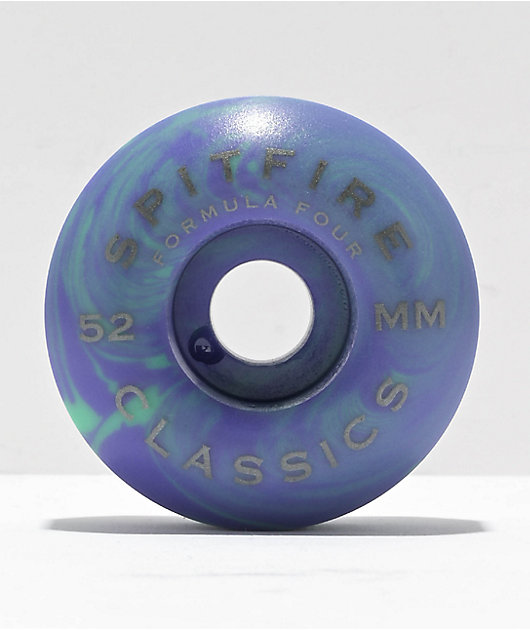 SPITFIRE CLASSIC52㎜99DURO Spitfire Formula Four Swirled Classic Teal & Purple 52mm 99D