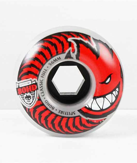 スケートボード SPITFIRE 80HD Classic Full 56mm Spitfire Full 80HD 56mm White Skateboard Wheels | Zumiez