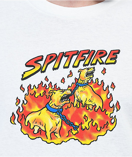 Spitfire Hell Hounds White Long Sleeve T-Shirt