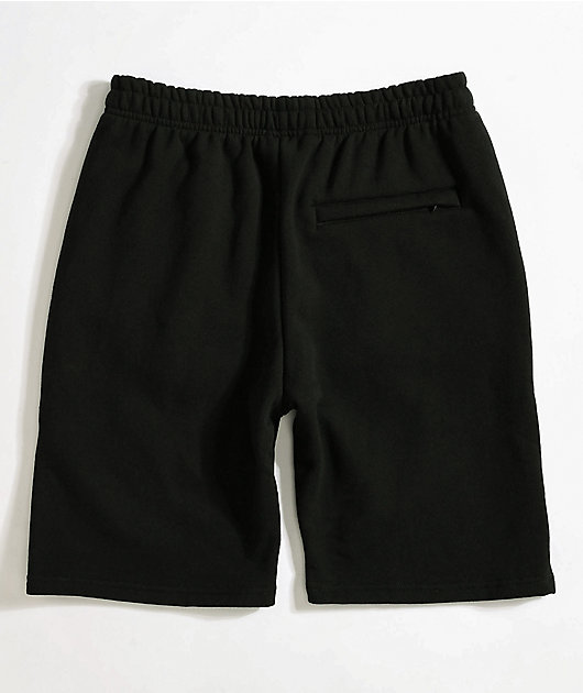 black sweat shorts