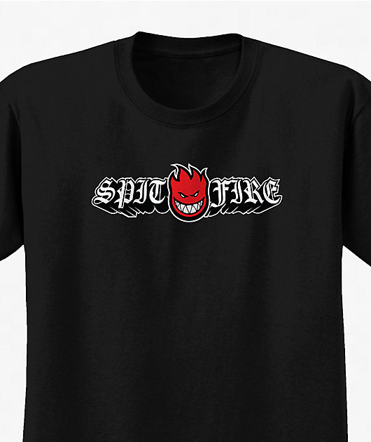 Spitfire Kids Old English Bighead Black T-Shirt