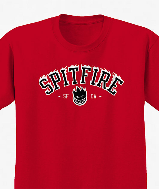 Spitfire Kids Team Bighead Flame Red T-Shirt