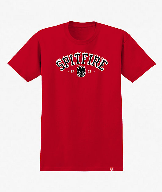 Spitfire Kids Team Bighead Flame Red T-Shirt